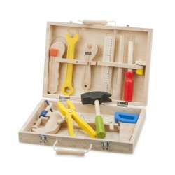 New Classic Toys Ξύλινο Σετ Εργαλείων - 10 τεμάχια 18280