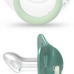 Suavinex Πιπίλες Σιλικόνης για 0-6 μηνών Bear Νυκτός Green 2τμχ 306803