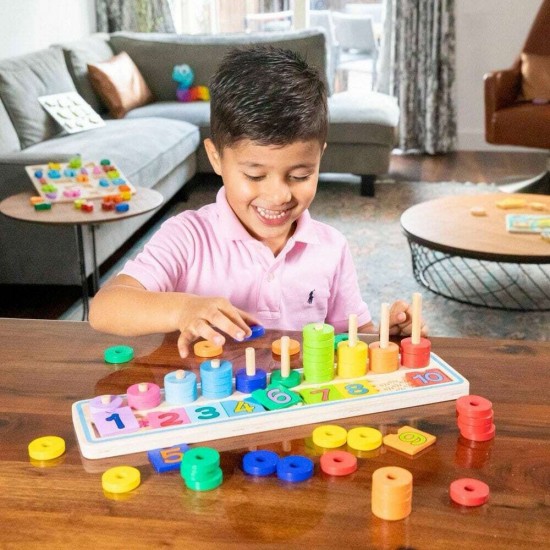 New Classic Toys Ξύλινο Παιχνίδι Εκμάθησης των αριθμών 10510