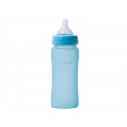 Bo Jungle Thermo Bottle Γυάλινο Μπιμπερό με Θηλή Σιλικόνης Γαλάζιο 6m+ 300ml B595200