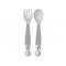 Bo Jungle Spoon & Fork ευλυγιστο σετ κουτάλι - πιρούνι Γκρι B571110