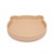 Petit Monkey Παιδικό Πιάτο Φαγητού από Σιλικόνη Bear Honey Peach ptm-sp3