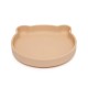 Petit Monkey Παιδικό Πιάτο Φαγητού από Σιλικόνη Bear Honey Peach ptm-sp3