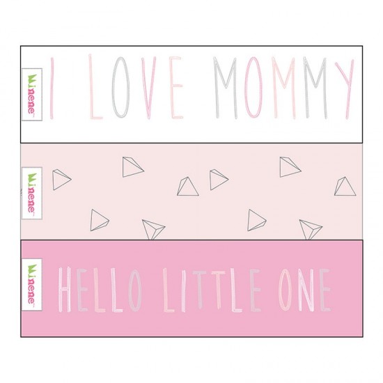 Minene Μουσελίνες Σετ των 3 (I love mommy) mn21382