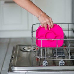 Bbluv Σετ Φαγητού "Yümi" από Σιλικόνη με Αντιολισθητική Βάση Φούξια 2τμχ B0153-P