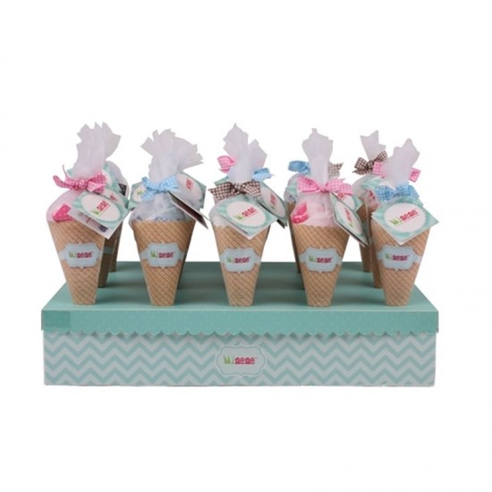 Minene Πανάκι Ice Cream Cone από Ύφασμα για Νεογέννητα PINK MN12G