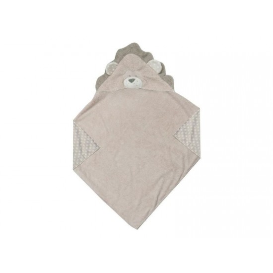 Bo Jungle Βρεφική Κάπα-Μπουρνούζι με Κουκούλα Lion Μπεζ B400200