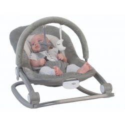 Bo Jungle Relax Μωρού Rocker Grey με Μουσική και Δόνηση Για Μέγιστο Βάρος Παιδιού 18kg B700100
