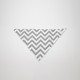 Just Baby Μπαντάνα Υφασμάτινη με Κουμπί JB.320.300.GREY ZIG ZAG