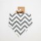 Just Baby Μπαντάνα Υφασμάτινη με Κουμπί JB.320.300.GREY ZIG ZAG