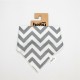 Just Baby Μπαντάνα Υφασμάτινη με Κουμπί JB.320.300.GREY ZIG ZAG