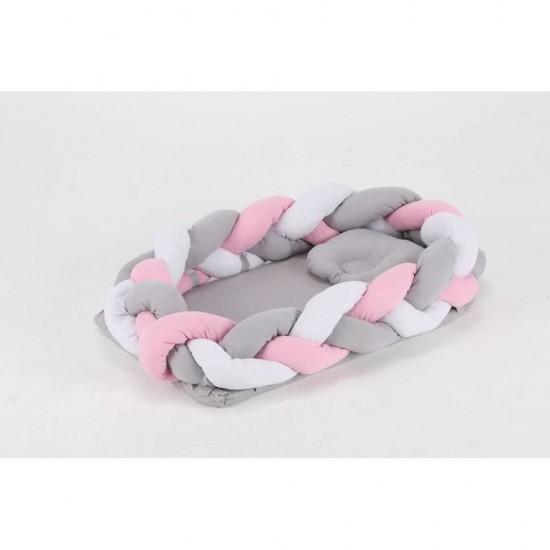 Just Baby Braid Bednest Βρεφική Φωλιά Pink JB.832.100