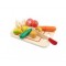 New Classic Toys Ξύλινα Λαχανικά με Δίσκο 10577