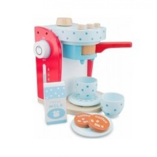 New Classic Toys Ξύλινη Εσπρεσιέρα Κόκκινη 10700