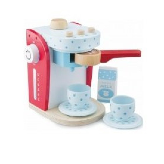 New Classic Toys Ξύλινη Εσπρεσιέρα Κόκκινη 10700