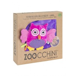 Zoocchini Κουβέρτα Αγκαλιάς & Λίκνου Κουκουβάγια Βελουτέ Μωβ ZOO3002