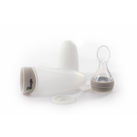 Bo Jungle Κουτάλι ρυθμιζόμενης ροής φαγητού- Food dispenser Silicone Grey B500630
