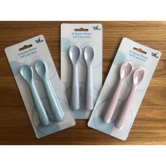 Bo Jungle B-Spoon shape set 2 pcs Grey B572000