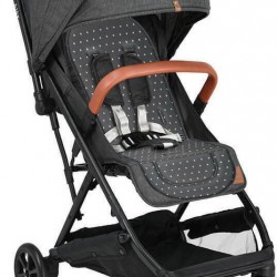 Bebe Stars Κάλυμμα Καροτσιού Διπλής Όψης 34x80εκ. Polka Dot Dark Grey 208-186
