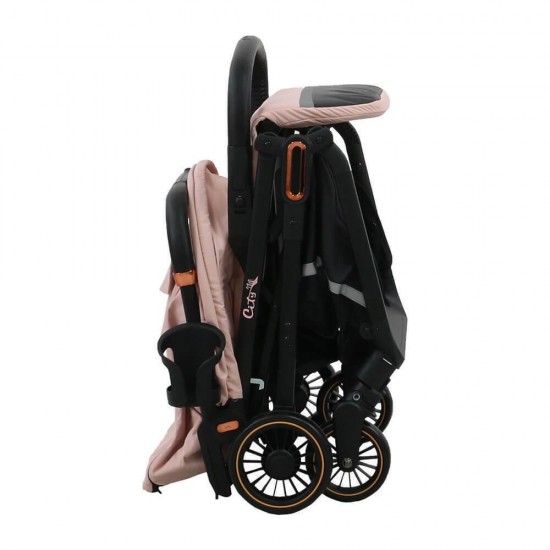 Bebe Stars Καρότσι Μωρού City Plus Automatic Powder Pink 194-185 