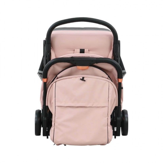 Bebe Stars Καρότσι Μωρού City Plus Automatic Powder Pink 194-185 