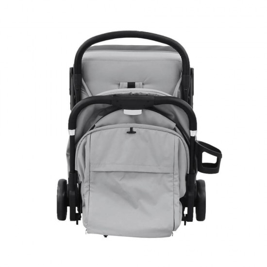 Bebe Stars Καρότσι Μωρού City Plus Automatic Ice Grey 194-186 
