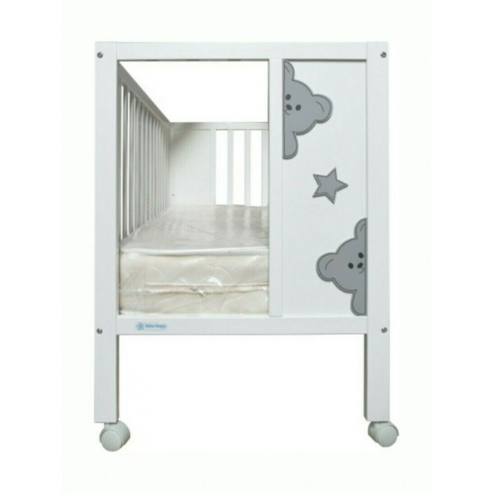 Bebe Stars Κούνια Life White για Στρώμα 60x130cm 453-02