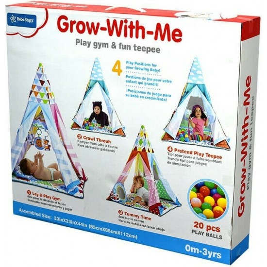 Bebe Stars Σκηνή Πολύχρωμο για Νεογέννητα με 20 μπαλες 302-100