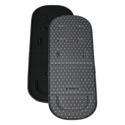 Bebe Stars Κάλυμμα Καροτσιού Διπλής Όψης 34x80εκ. Polka Dot Dark Grey 208-186