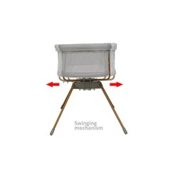 Bebe Stars Λίκνο Chic Light Grey χωρίς Στρώμα 843-182
