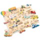 New Classic Toys Ξύλινο Peg Puzzle Transport 16 pcs 10442