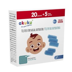 AKUKU Ανταλλακτικά για Αποφρακτήρα μύτης (20 τεμ + 5 τεμ δωρο) A0037
