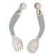 Bo Jungle Spoon & Fork ευλυγιστο σετ κουτάλι - πιρούνι Γκρι B571110