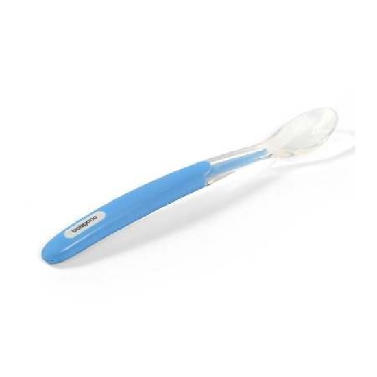 Babyono Βρεφικό Κουτάλι από Σιλικόνη Blue BN1069