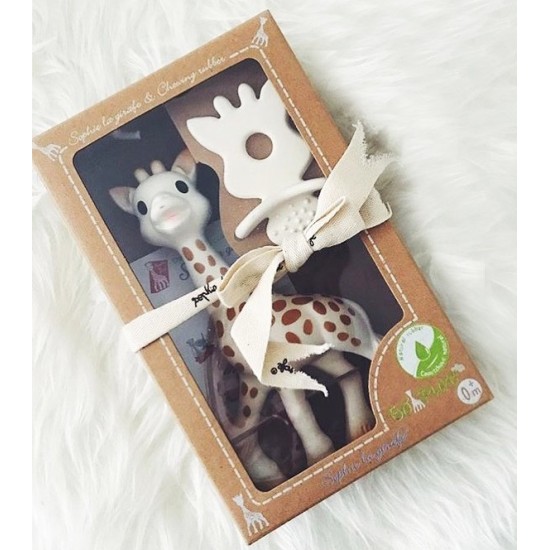 Sophie La Girafe So Pure Σετ Sophie & Μασητικός Δακτύλιος 2 Τεμάχια S616624