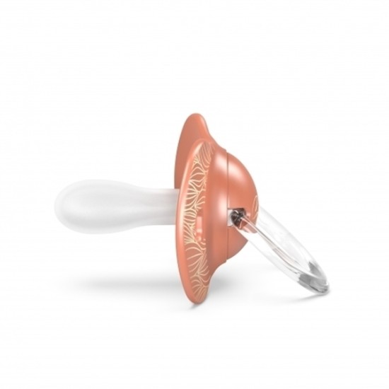Suavinex Πιπίλα Σιλικόνης για 18+ μηνών Physio Gold Orange 307863