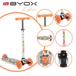 Byox Παιδικό Πατίνι Rapture Τρίτροχο για 3+ Ετών Πορτοκαλί 3800146225681