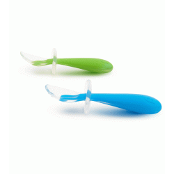 Munchkin Βρεφικό Σετ με Κουτάλια από Σιλικόνη Blue/Green 2τμχ 11220