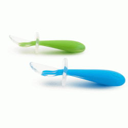 Munchkin Βρεφικό Σετ με Κουτάλια από Σιλικόνη Blue/Green 2τμχ 11220