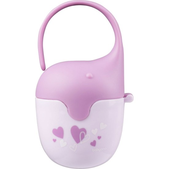 Babyono Θήκη για Πιπίλα Ελεφαντάκι Λιλά BN529/03