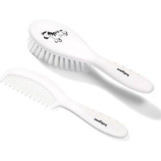 Babyono Βρεφική Βούρτσα & Χτένα Λευκή 2τμχ BN570/03
