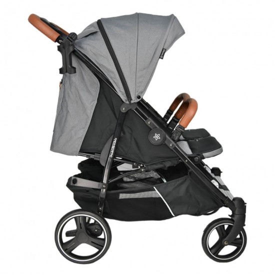 Bebe Stars Καρότσι Διδύμων Double Trouble Grey 7901-186