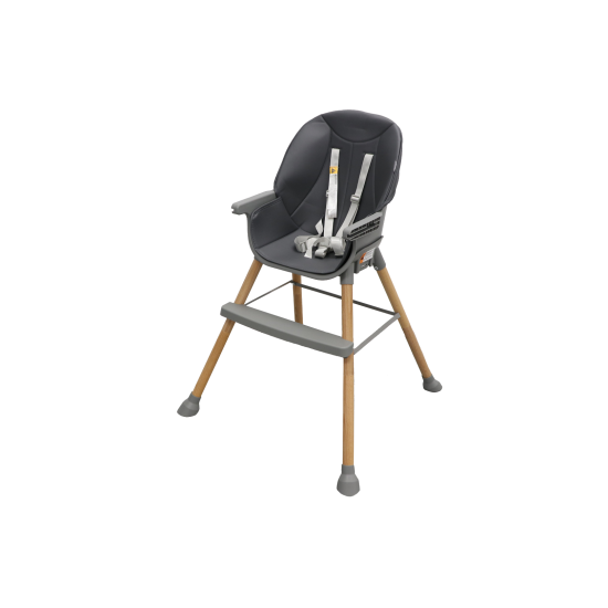 Bbluv Grow Καρεκλάκι Φαγητού 2 in 1 με Ξύλινο Σκελετό & Κάθισμα από Δερματίνη Γκρι  B0179