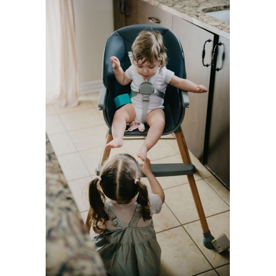 Bbluv Grow Καρεκλάκι Φαγητού 2 in 1 με Ξύλινο Σκελετό & Κάθισμα από Δερματίνη Γκρι  B0179