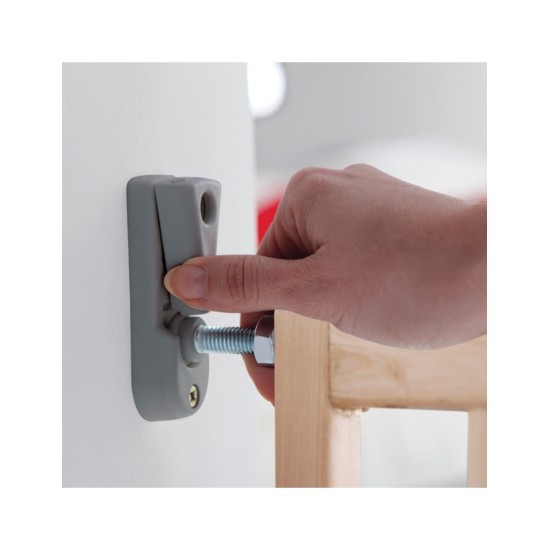 Munchkin Πτυσσόμενη Προστατευτική Πόρτα με Βίδες από Ξύλο σε Μπεζ Χρώμα 106εκ. 11450