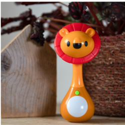 Bo Jungle B-Light & Music Rattle Κουδουνιστρα με ηχο Λιονταρι B925740