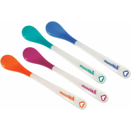 Munchkin Βρεφικό Σετ με Κουτάλια με Ένδειξη Θερμοκρασίας από Πλαστικό για 3+ μηνών 4τμχ  11522