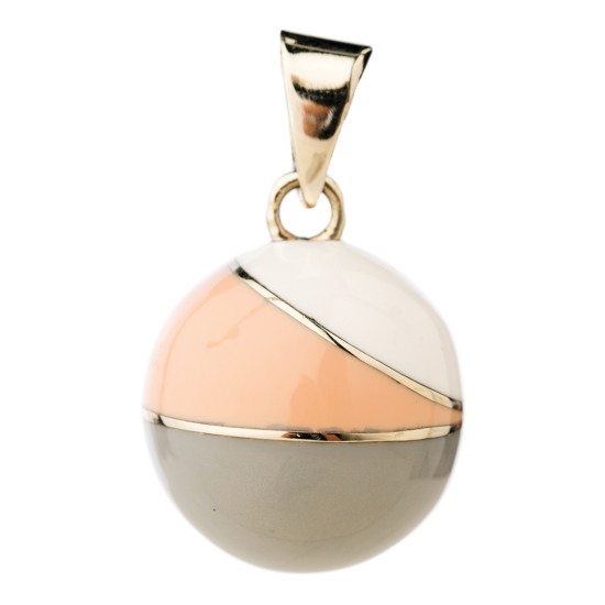 Babylonia Μελωδικά μενταγιόν εγκυμοσύνης Bola - Vintage γκρί-σομόν-άσπρο VK811