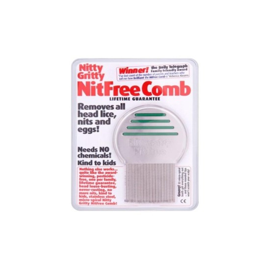 Nitty Gritty Αντιφθειρικό Χτενάκι Nitfree - η μοναδική χτένα για τις ψείρες.. NG800/Green