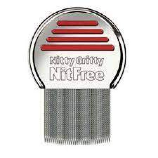Nitty Gritty Αντιφθειρικό Χτενάκι Nitfree - η μοναδική χτένα για τις ψείρες.. NG800/Red